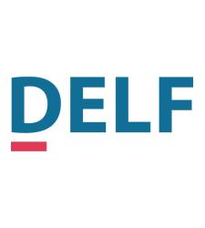 Letters DELF, with the D underlined in red